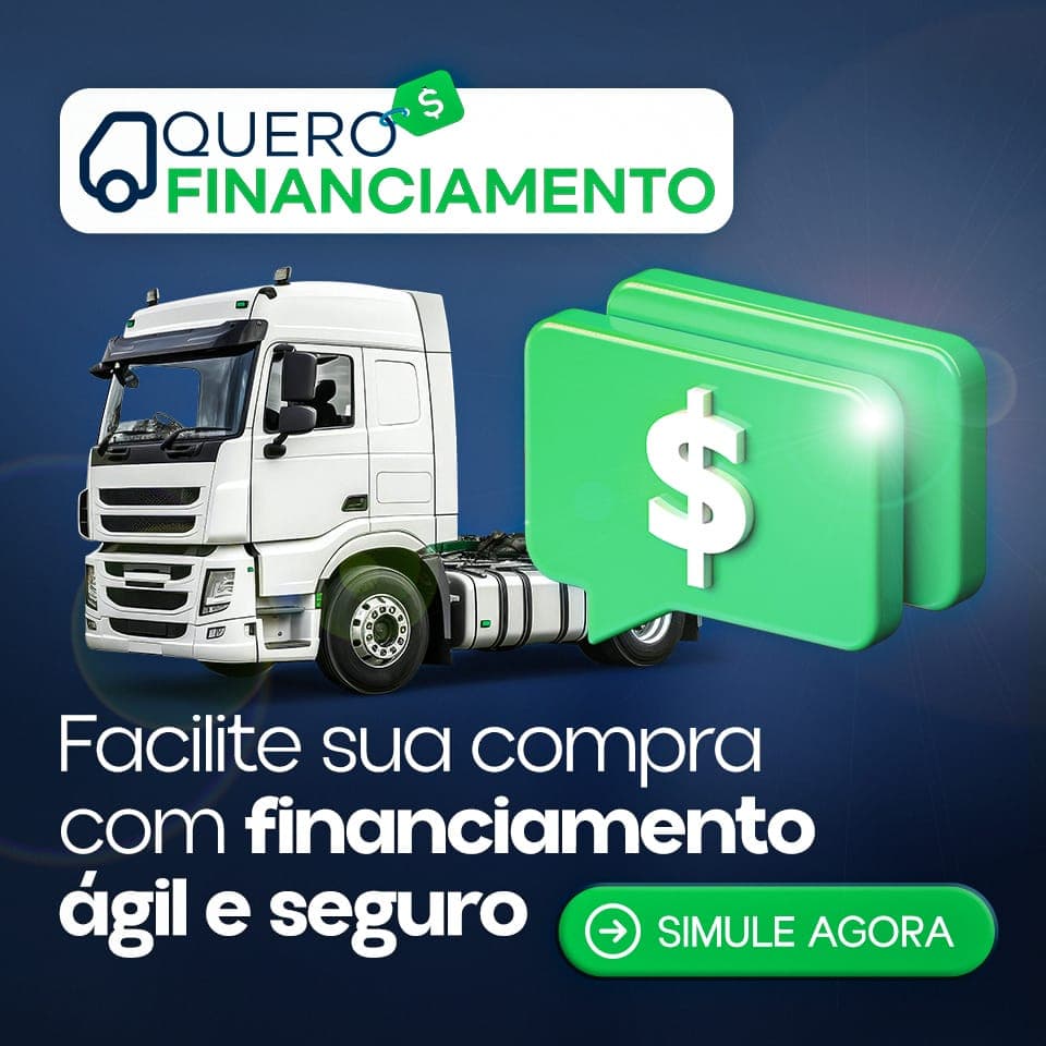 Truck driver reviewing financing options with QueroTruck support